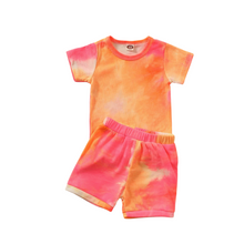 Load image into Gallery viewer, Tie-Dye 2-Piece Biker Short Set
