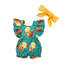 Load image into Gallery viewer, Bella Summer Romper and Headband
