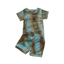 Load image into Gallery viewer, Tie-Dye 2-Piece Biker Short Set
